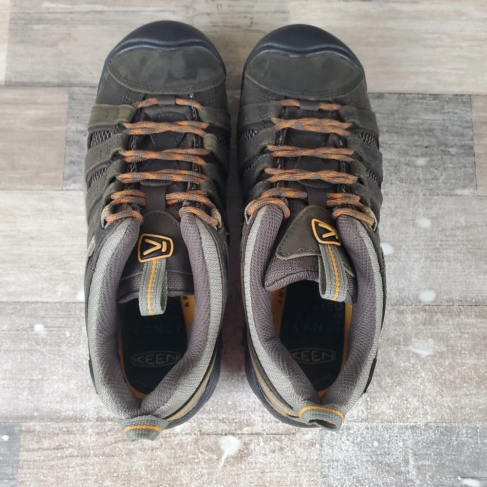 Keen Voyageur Mens Hiking Shoes Sz 8 Lace Up Low Top Round Toe Work Hiking